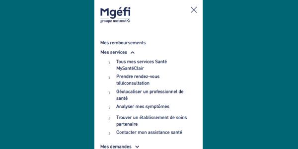 MGEFI mes services MySantéclair